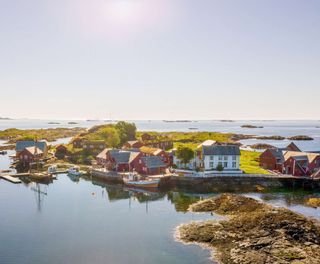 fjords haholmen havstuer aerial view