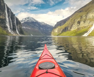 norway fjords geirangerfjord kayak pov istk