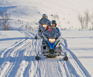 norway north lyngen alps snowmobiling la