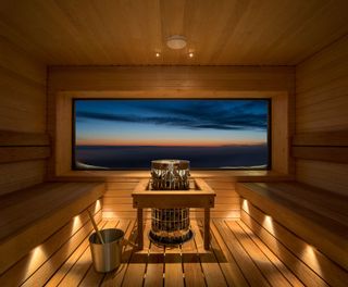 star arctic hotel sauna with a view