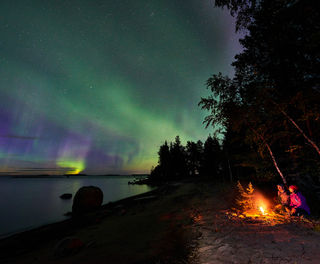 swedish lapland autumn campfire brandon lodge
