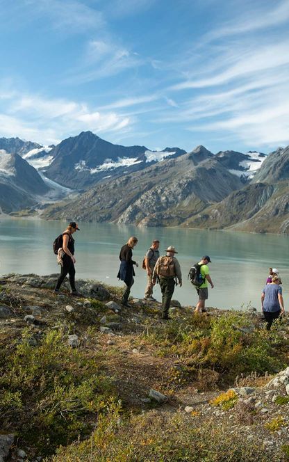 Hiking overlooking Alaska's Inside Passage