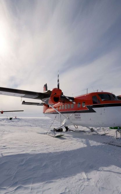 antarctica south pole twin otter aircraft ani