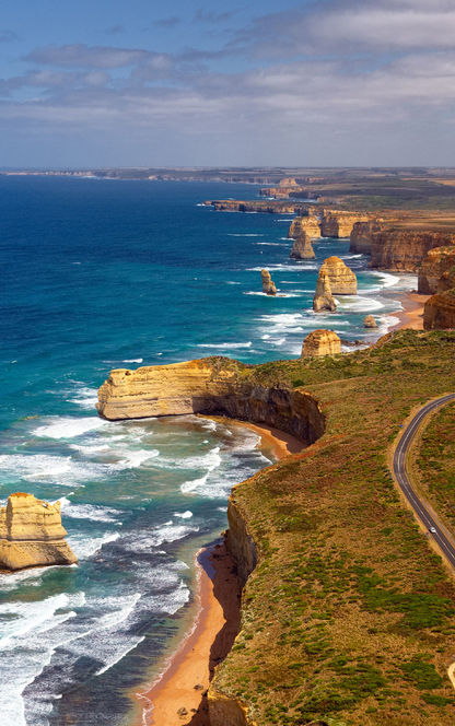 australia victoria great ocean road twelve apostles aerial view adsk