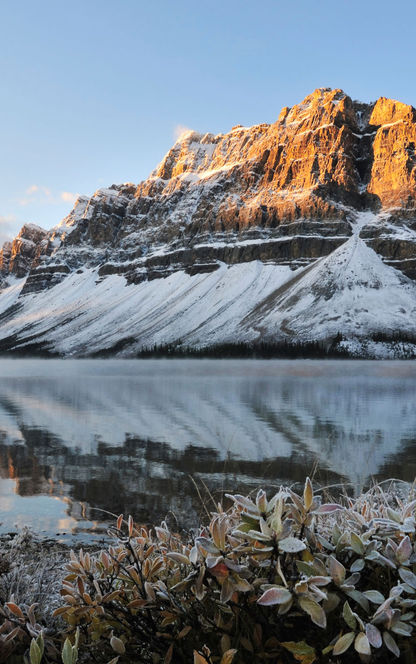 canada alberta bow lake winter sunrise istk