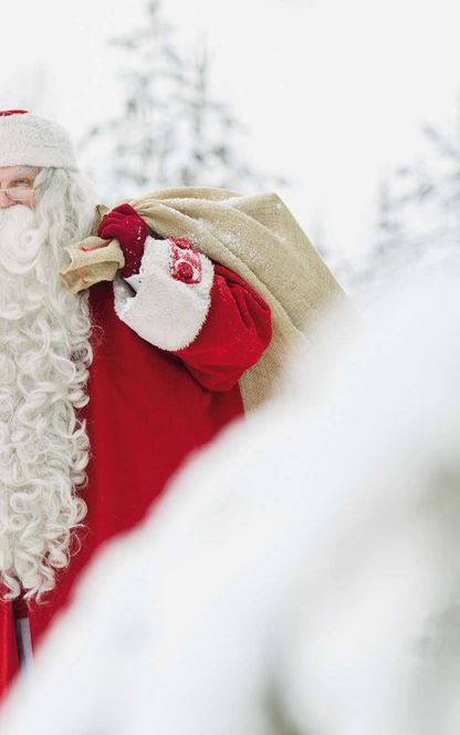 finland santa claus with sack in lapland2 vf