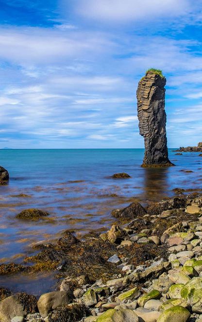 north iceland karl sea stack blonduos nitb