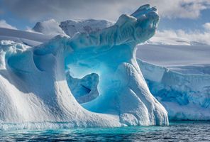 antarctica wilhemina bay blue iceberg istk