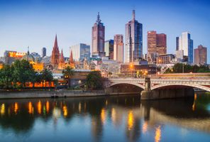 australia victoria melbourne skyline istk