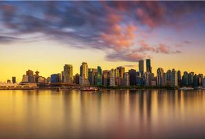 Vancouver sunset from Stanley Park