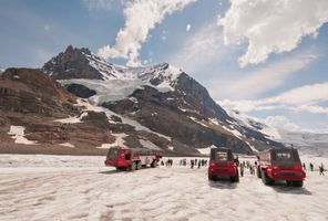 canada aberta ice explorers on athabasca glacier astk