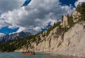 canada alberta river rafting on bow river banff ta