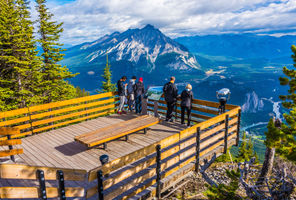 Views over Banff from Sulphur Mountain