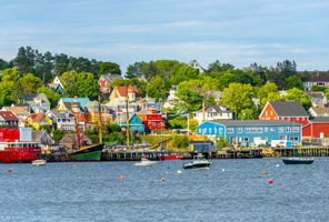 canada lunenburg waterfront unesco heritage site nova scotia tb