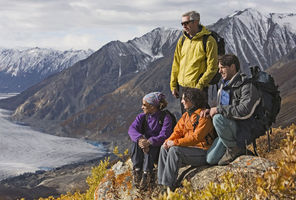 canada yukon kluane national park hikers ty