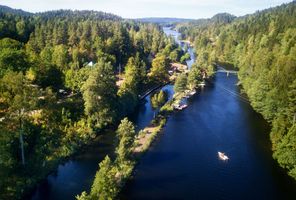dalsland canal buteruds aerial view dals ws