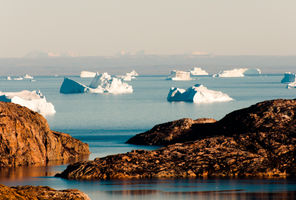 east greenland icebergs scoresbysund near constable point istk