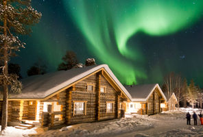 finland lapland northern lights over nellim 1