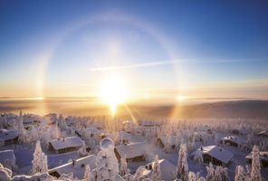 finland lapland view across iso syote