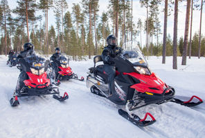 finnish lapland ranua snowmobile safari rwp