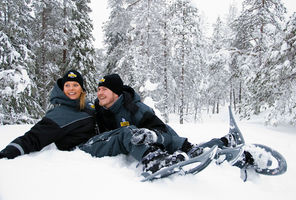 finnish lapland ranua snowshoe fun rwp