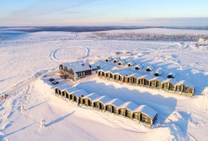 finnish lapland star arctic aerial