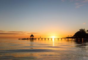 french polynesia sunset on rangiroa istk