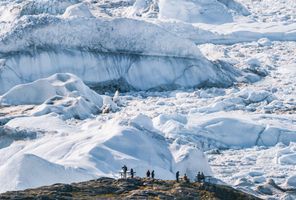 greenland ilulissat icefjord eqip sermia glacier viewpoint istk