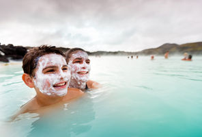 iceland grindavik blue lagoon mother child isk