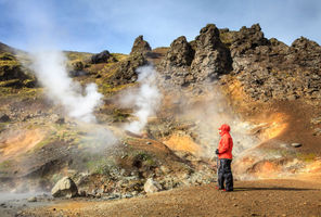 iceland south west hveragerdi geothermal springs istk