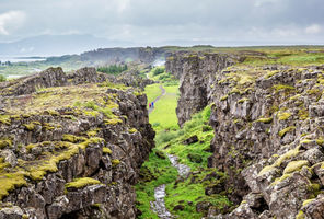 iceland south west thingvellir rift and stone path istk