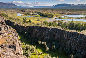 iceland south west thingvellir rift and view istk