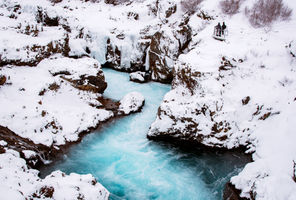 iceland west barnafoss winter istk