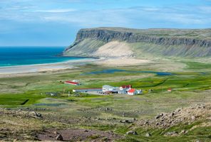 iceland west fjords breidavik village patrekfjordur istk