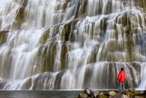 iceland west fjords dynjandi red anorak istk