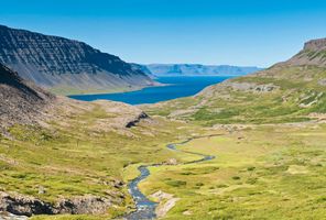 iceland west fjords isafjordur view istk