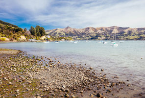 new zealand akaroa shoreline istk