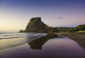 new zealand auckland lion rock piha beach istk