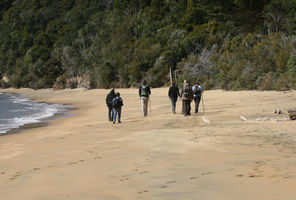 Beach walk on Ulva Island