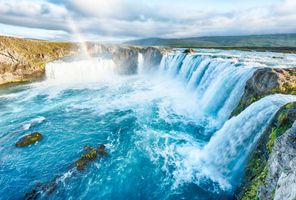 north iceland godafoss waterfall istk