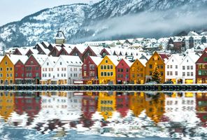 norway bergen bryggen winter istk