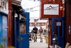 norway couple exploring kirkenes havila