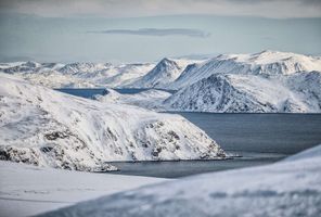 norway finnmark landscape across fjords and mountains istk