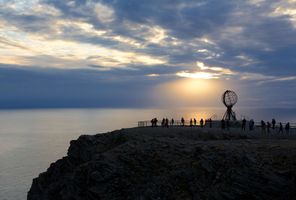 norway north cape landmark sunset ap