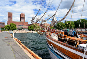 norway oslo city hall harbour istk