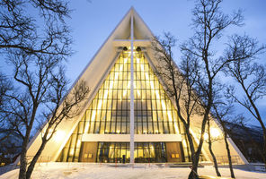 norway tromso arctic cathedral winter istock