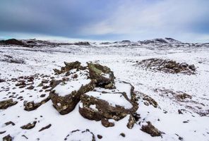 reykjanes peninsula lavascape winter istk