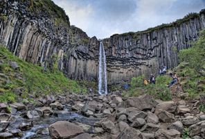 south east iceland skaftafell national park svartifoss rth