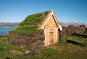 south greenland brattahlid church istk