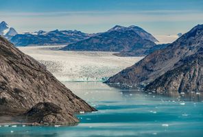 south greenland glacier near narsarsuaq istk